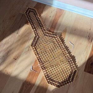 Vintage Wooden Beaded Car Seat Cover